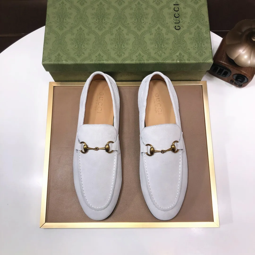 Men's shoes 💰580💰[GUCCI—Gucci] The latest high-end version of Gucci. Official website new model. Available at the same time at counters, the uppers are made of original cowhide imported from Italy/matched with the original special material splicing design concept; "highlight, high-end, grade, extravagance" and exquisite workmanship (original mesh fabric) sole: original factory special outsole size (38-45) (custom-made 45 non-returnable)